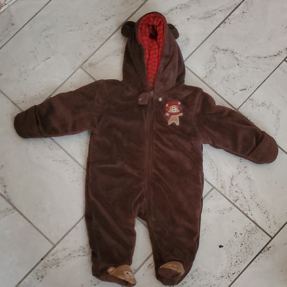 Carter's Brown Bear Footed One Piece